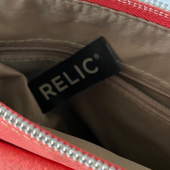 Relic Coral Zip-Top Crossbody with Neutral Interior - Picture 5 of 9